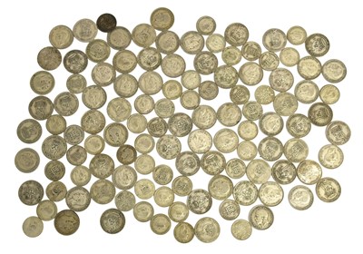 Lot 117 - Mixed British Pre-1947 Shillings and Sixpences,...