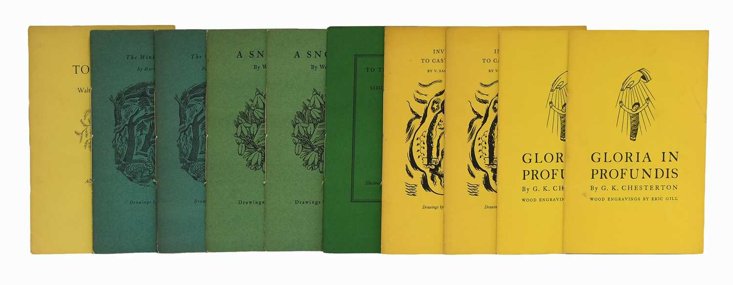 Lot 81 - Ariel Poems. Chesterton (G.K.). Gloria in...