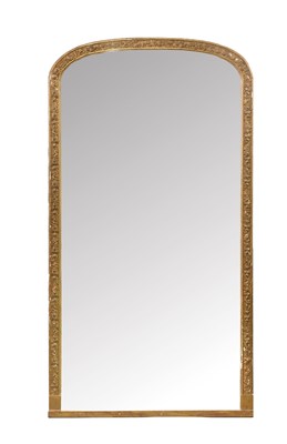 Lot 1486A - A Victorian Gilt and Gesso Overmantel Mirror,...