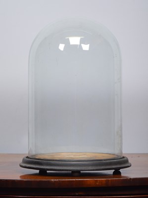 Lot 153 - Glass Dome: A Period Circular Glass Dome, with...