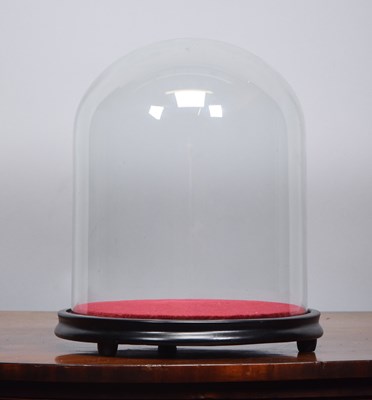 Lot 151 - Glass Dome: A Period Circular Glass Dome, with...