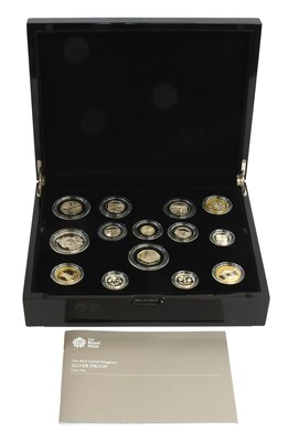 Lot 260 - UK Silver Proof Set 2014, Royal Mint issue...