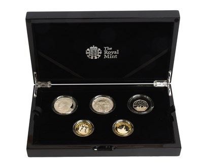 Lot 264 - UK Silver Proof Piedfort Set 2015, Royal Mint...