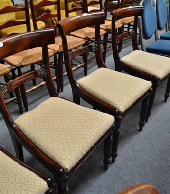 Lot 552 - A set of four Regency mahogany dining chairs