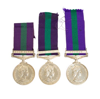 Lot 42 - Three General Service Medals 1918-62,...