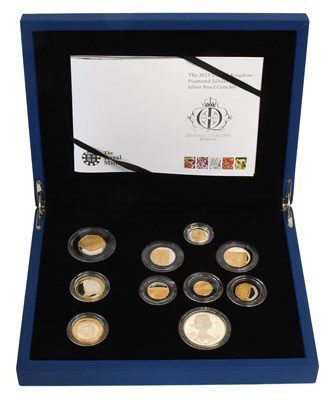 Lot 255 - UK Diamond Jubilee Silver Proof Set 2012,...