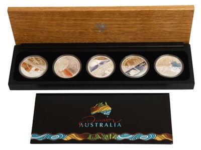 Lot 419 - Australia, 1oz Silver Proof Five-Coin Set 2006,...