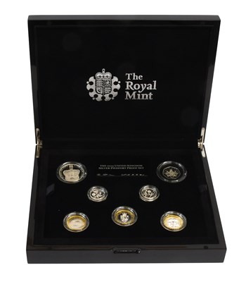 Lot 257 - UK Silver Piedfort Proof Set 2013, 7 coin set...