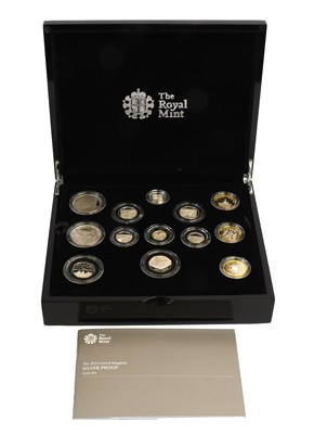 Lot 430 - UK Silver Proof set 2015, 13 coin set...