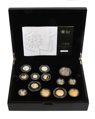 Lot 252 - UK, Silver Proof Coin Set 2010, comprising 13...