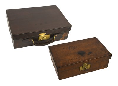 Lot 407 - An Early 20th Century Leather Cartridge Case,...