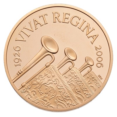Lot 206 - UK, Gold Proof Five Pounds 2006, struck to...
