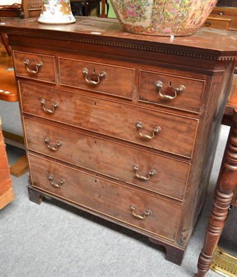 Lot 568 - A 19th century mahogany chest (top section of a chest on chest)