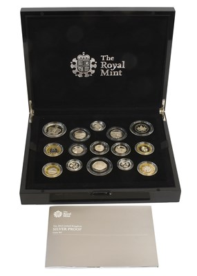 Lot 258 - UK Silver Proof Set 2013, 15 coin set...