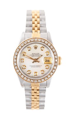 Lot 2191 - Rolex: A Lady's Steel and Gold Automatic...