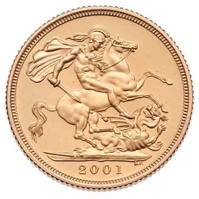 Lot 198 - Elizabeth II, Proof Sovereign 2001;...