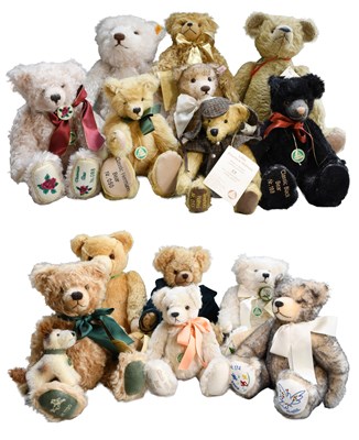 Lot 73 - Two Boxes of Modern Teddy Bears, including Steiff