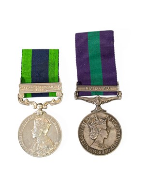 Lot 84 - An India General Sevice Medal 1909,...