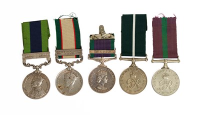 Lot 86 - An India General Sevice Medal 1909,...