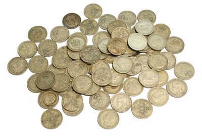 Lot 395 - Mixed Pre-1947 Florins, 50% silver, mixed...