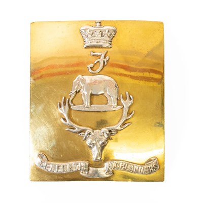 Lot 215 - A Victorian Officer's Shoulder Belt Plate to...
