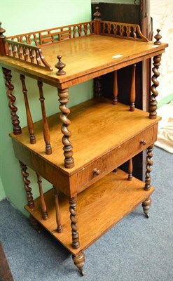 Lot 590 - Victorian rosewood whatnot