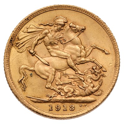 Lot 179 - George V, Sovereign 1913; extremely fine