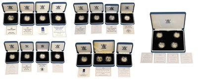 Lot 336 - Various Royal Mint Silver Proof One Pound...
