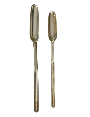 Lot 95 - A George II Silver Marrow-Scoop, Maker's Mark...
