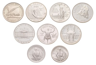 Lot 321 - USA, Assorted Silver Proof Coins, comprising...