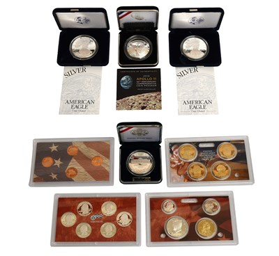 Lot 276 - USA, Assorted Silver Proof Coins and Sets,...