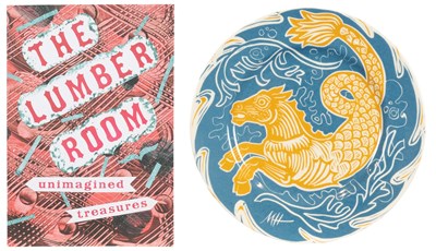 Lot 1125 - Mark Hearld (b.1974) Hippocampus Ceramic plate,...