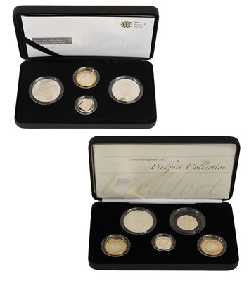 Lot 414 - Royal Mint, 2x Silver Proof Piedfort...