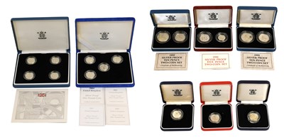 Lot 335 - Royal Mint, Assorted Silver Proof Coins,...