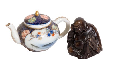 Lot 1160 - An Imari Porcelain Miniature Teapot,...