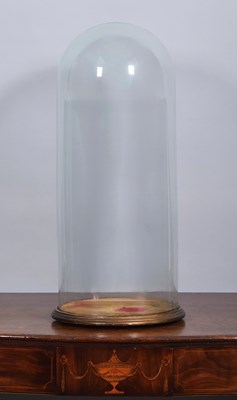 Lot 148 - Glass Dome: A Very Large Period Circular Glass...