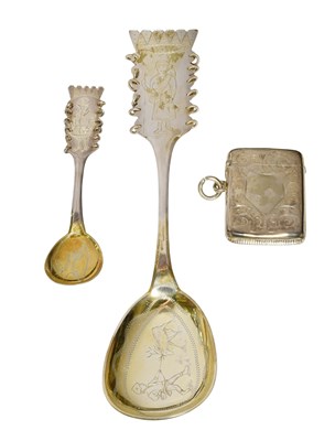 Lot 82 - Two Swedish Silver Spoons, One Probably 1953...