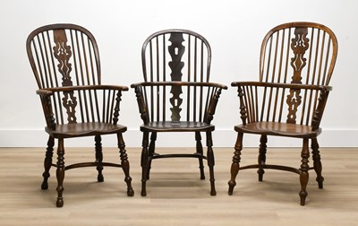 Lot 221 - Three 19th Century Yorkshire Yew Wood...