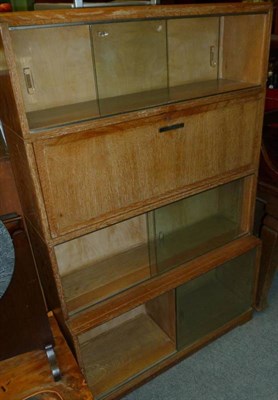 Lot 644 - A limed oak bookcase