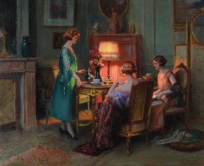 Lot 1045 - Delphin Enjolras (1857-1945) French Elegant...