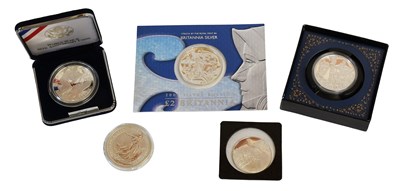Lot 283 - Assorted British and World Silver Coins,...
