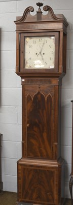 Lot 1161 - A Mahogany Eight-Day Painted Dial Longcase...