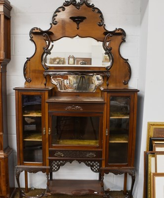 Lot 1162 - A Late Victorian Mahogany Mirror-Back Display...