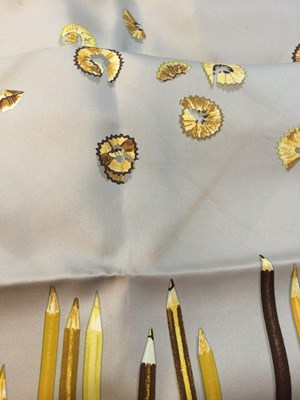 Lot 2053 - Hermès Silk Scarf, A Vos Crayons Designed by...