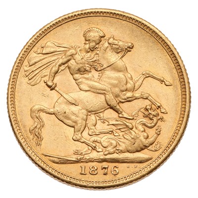 Lot 156 - Victoria, Sovereign 1876M, Melbourne Mint, St....
