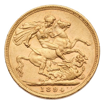 Lot 162 - Victoria, Sovereign 1894M, Melbourne Mint;...