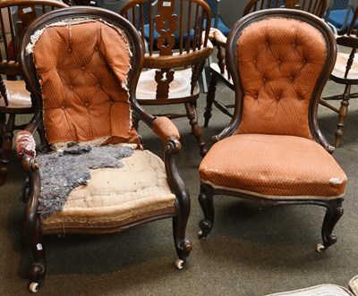 Lot 1268 - A Pair of Ladies and Gents Victorian Carved...