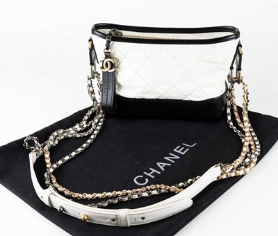 Lot 1006 - Chanel, White Quilted Gabrielle Hobo Bag, with...