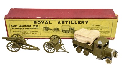 Lot 3267 - Britains 1462 Royal Artillery Lorry With Limber And 18 Pounder Gun