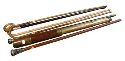 Lot 7 - Six Walking Canes, including some...